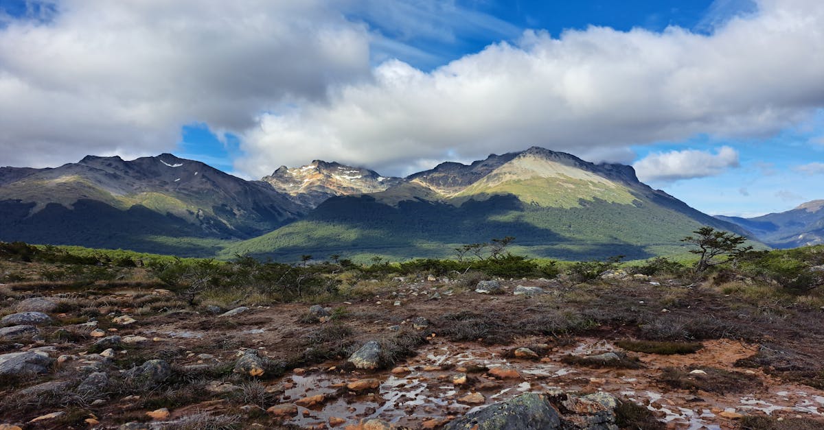 Mountain landscape of Tierra del Fuego