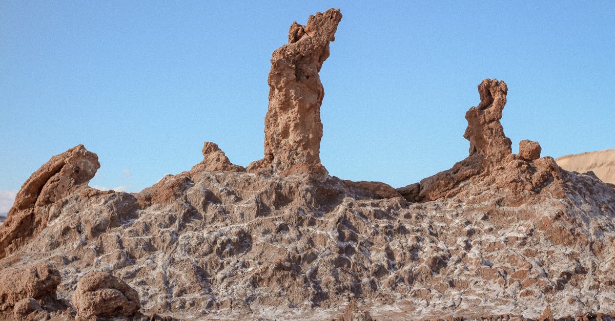Rock formations in Chile's Valley of the Moon, Atacama Desert