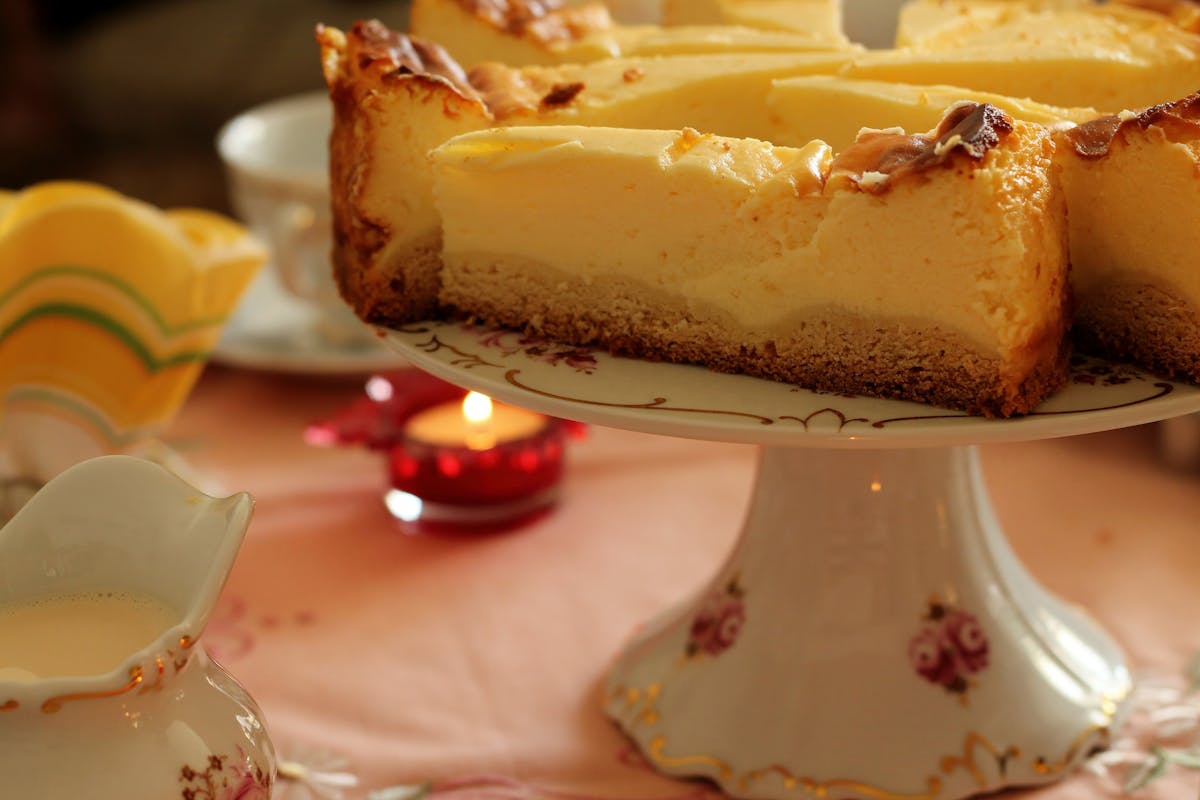 A slice of traditional berry streuselkuchen on a plate